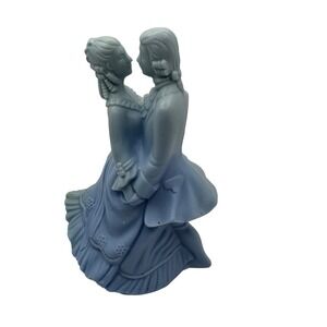 Avon Viennese Waltz‎ Blue Wax Figurine Couple Decorative Pomander